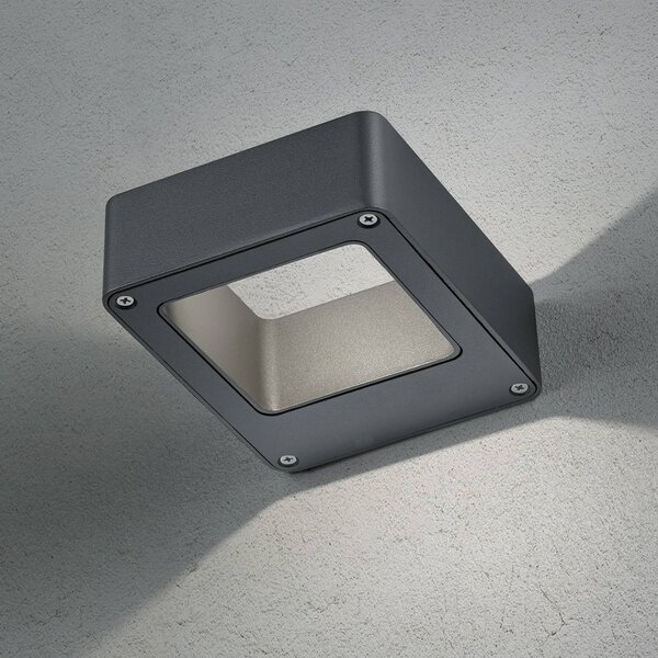 Trio Lighting Applique da esterni a LED RENO, Nero, Alluminio, Moderno, Applique LED da esterni