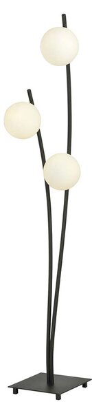 Piantana Contemporaneo Oceano Acciaio Nero 3 Luci E14 Ip20
