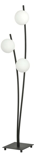 Piantana Contemporaneo Oceano Acciaio Nero 3 Luci E14 Ip20