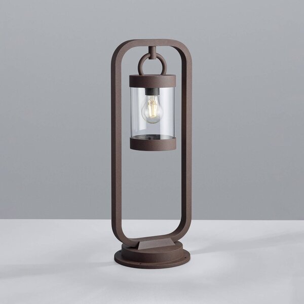 Trio Lighting Lampioncino da giardino SAMBESI, dimmerabile, Marrone / Ruggine, Alluminio, Moderno, Lampada da esterni
