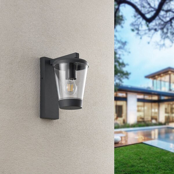 Trio Lighting Applique da esterni CAVADO, dimmerabile, Nero, Alluminio, Moderno, Applique da esterni