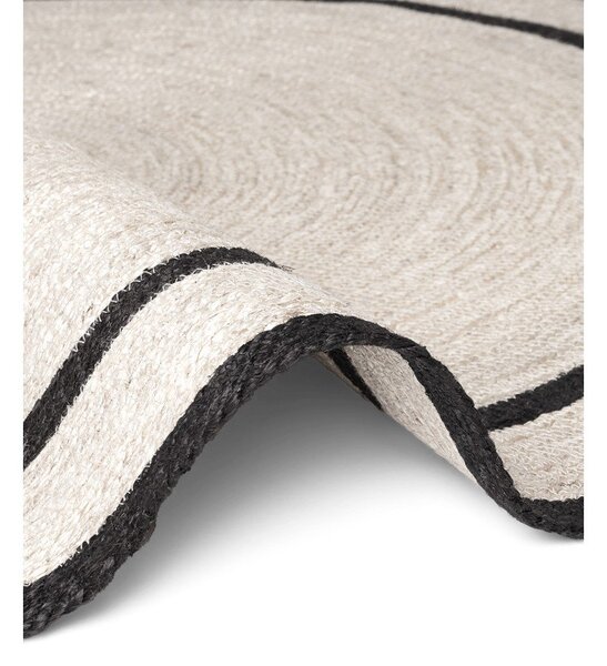 Tappeto rotondo colore naturale chiaro in iuta reversibile/tessuto a mano ø 150 cm Lina – Hanse Home