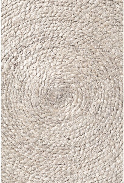 Tappeto rotondo colore naturale chiaro in iuta reversibile/tessuto a mano ø 150 cm Lina – Hanse Home