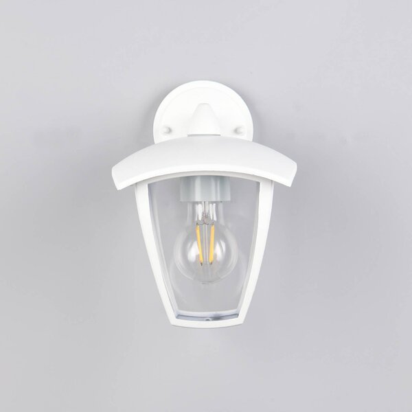 Trio Lighting Applique da esterni VENTA, dimmerabile, Bianco / Opale, Alluminio, Applique da esterni