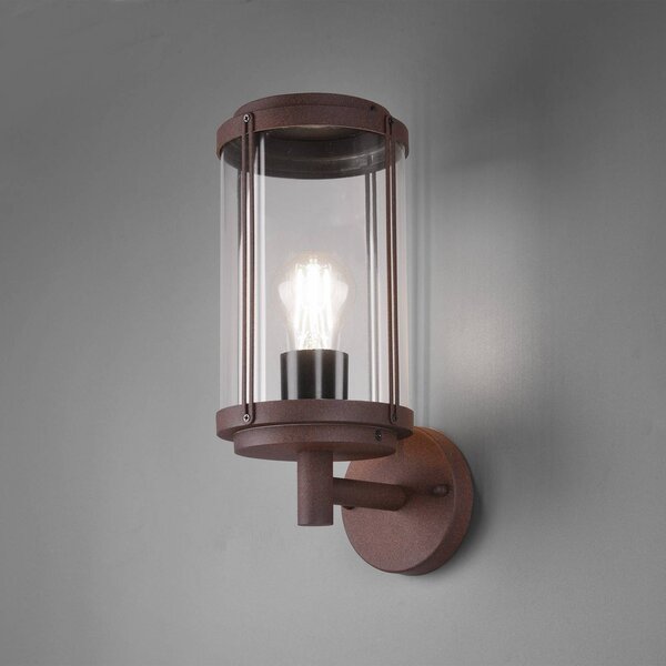 Trio Lighting Applique da esterni TANARO, dimmerabile, Marrone / Ruggine, Alluminio, Moderno, Applique da esterni