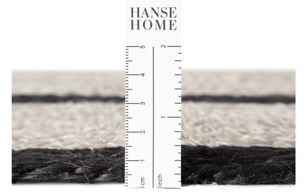Tappeto rotondo colore naturale chiaro in iuta reversibile/tessuto a mano ø 150 cm Lina – Hanse Home