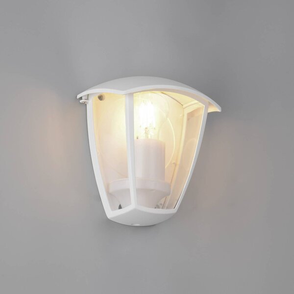 Trio Lighting Applique da esterni VENTA, dimmerabile, Bianco / Opale, Alluminio, Applique da esterni