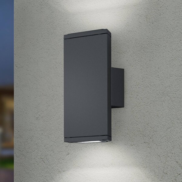 Trio Lighting Applique da esterni a LED COLORADO, Nero, Alluminio, Moderno, Applique LED da esterni