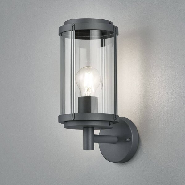 Trio Lighting Applique da esterni TANARO, dimmerabile, Nero, Alluminio, Moderno, Applique da esterni