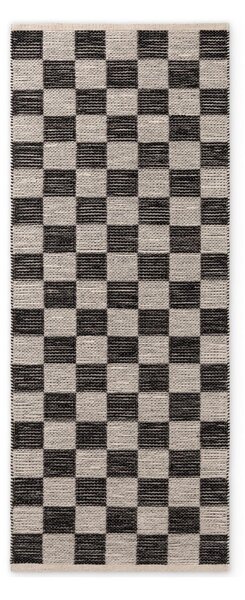Passatoia nera/color crema in misto iuta reversibile/tessuta a mano 80x200 cm Rex – Hanse Home