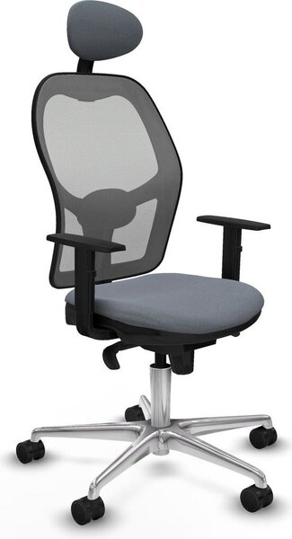 Sedia da ufficio con poggiatesta Jorquera Piqueras y Crespo 1D086N1 Grigio