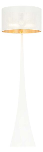 Piantana Contemporaneo Indra Acciaio Nero Bianco 1 Luce E27 Ip20