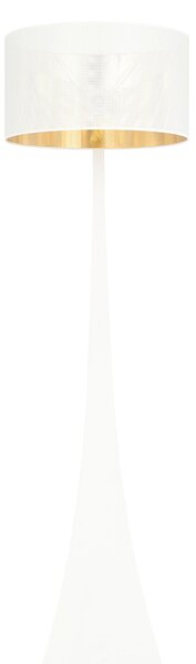 Piantana Contemporaneo Indra Acciaio Nero Bianco 1 Luce E27 Ip20