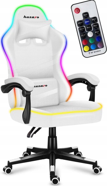 Sedia da gioco Huzaro Force 4.4 RGB Bianco