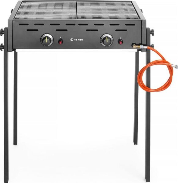 HENDI Barbecue a gas Roast-Master Pro Black, Nero, 11,6kW, 790x560x(H)900mm