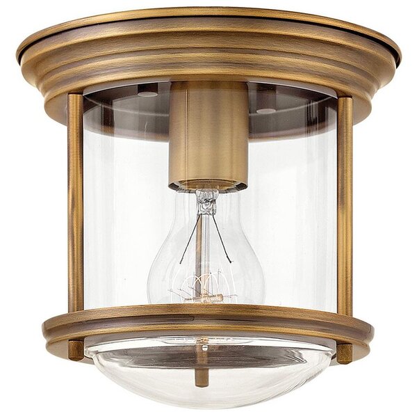 Quintiesse QN-HADRIAN-MINI-F-BR-CLEAR - Plafoniera da esterno HADRIAN 1xE27/60W/230V IP44