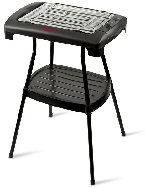 Girmi BQ22 - Barbecue - Bistecchiera elettrica con piedistallo Nero