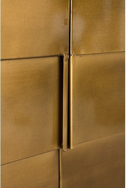 Cassettiera dorata in metallo 117x70x26 cm Hanna – Dutchbone