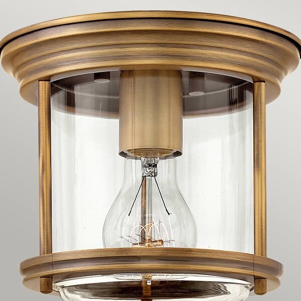 Quintiesse QN-HADRIAN-MINI-F-BR-CLEAR - Plafoniera da esterno HADRIAN 1xE27/60W/230V IP44