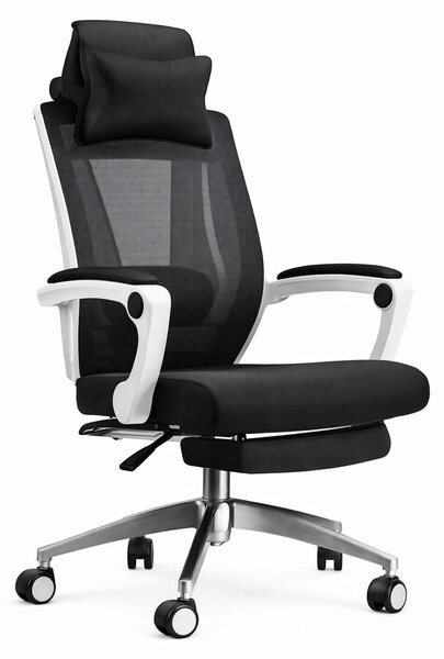 Sedia da ufficio ergonomica con poggiatesta e braccioli regolabili