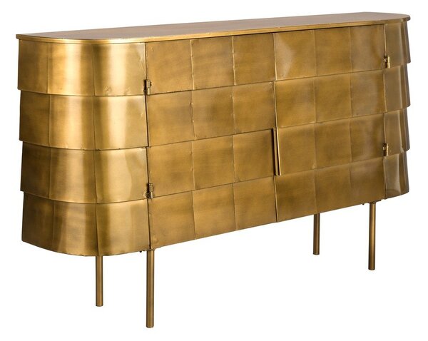 Cassettiera dorata in metallo 117x70x26 cm Hanna – Dutchbone