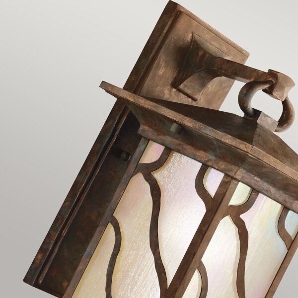 Quintiesse QN-MORRIS-L - Lampada da parete per esterni MORRIS L 1xE27/60W/230V IP44 bronzo