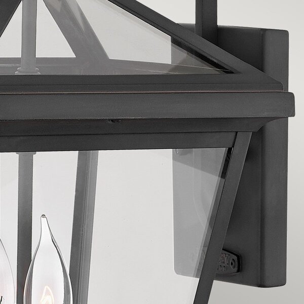 Quintiesse QN-ALFORD-PLACE2-M-MB - Lampada da parete per esterni ALFORD M 2xE14/40W/230V IP44