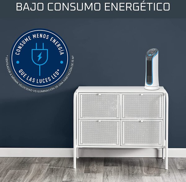 Rowenta Ventilatore a Colonna Torre senza Pale 3 Velocit Oscillante con Timer Flusso d'Aria 3D - VU6210 Eole Compact