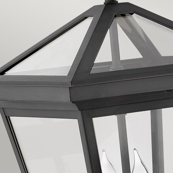 Quintiesse QN-ALFORD-PLACE2-M-MB - Lampada da parete per esterni ALFORD M 2xE14/40W/230V IP44