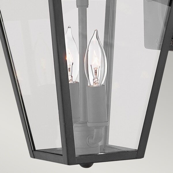 Quintiesse QN-ALFORD-PLACE2-S-MB - Lampada da parete per esterni ALFORD S 2xE14/40W/230V IP44