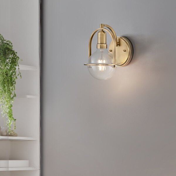Quintiesse QN-SOMERSET1-C-HB - Lampada da parete SOMERSET 1xE27/60W/230V dorata