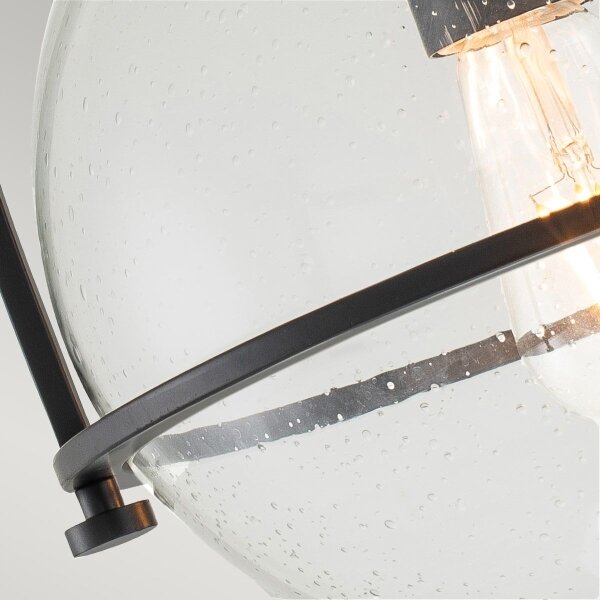 Quintiesse QN-SOMERSET-F-C-BK - Lampada da soffitto SOMERSET 1xE27/60W/230V nera