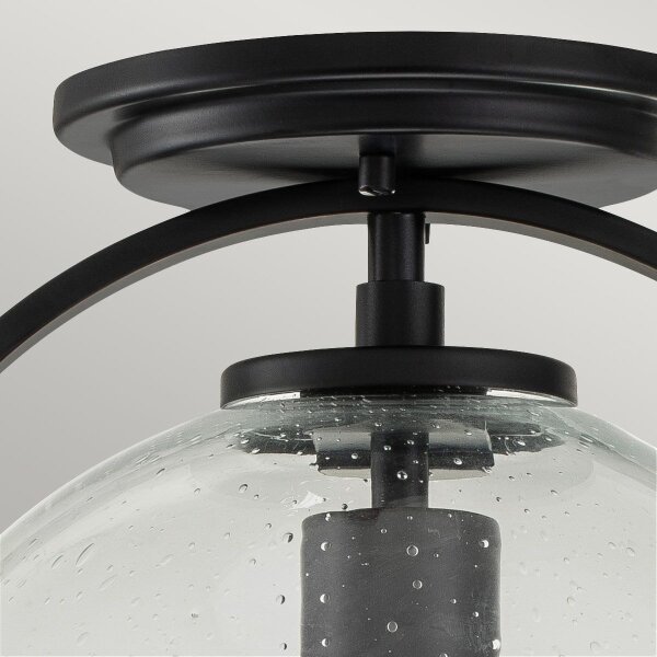 Quintiesse QN-SOMERSET-F-C-BK - Lampada da soffitto SOMERSET 1xE27/60W/230V nera