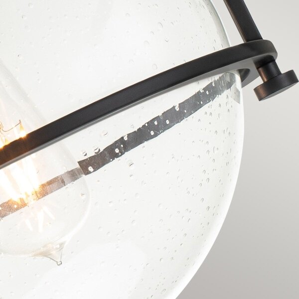 Quintiesse QN-SOMERSET-F-C-BK - Lampada da soffitto SOMERSET 1xE27/60W/230V nera