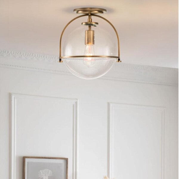 Quintiesse QN-SOMERSET-F-C-HB - Plafoniera SOMERSET 1xE27/60W/230V dorata