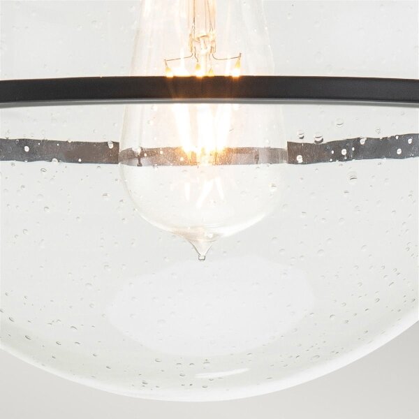 Quintiesse QN-SOMERSET-F-C-BK - Lampada da soffitto SOMERSET 1xE27/60W/230V nera