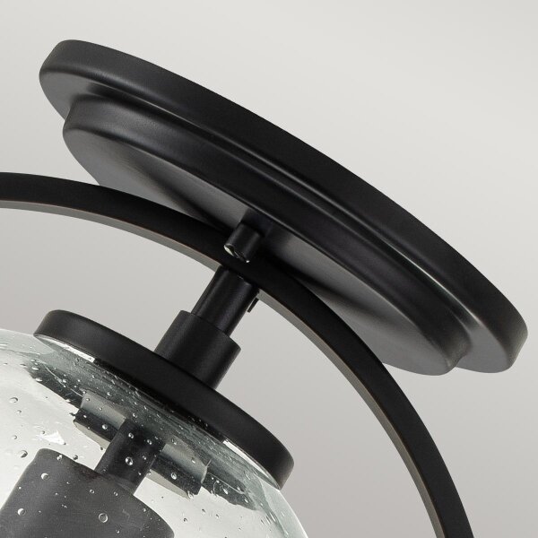 Quintiesse QN-SOMERSET-F-C-BK - Lampada da soffitto SOMERSET 1xE27/60W/230V nera