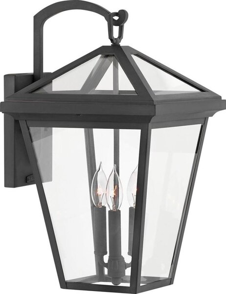 Quintiesse QN-ALFORD-PLACE2-L-MB - Lampada da parete per esterni ALFORD L 3xE14/40W/230V IP44