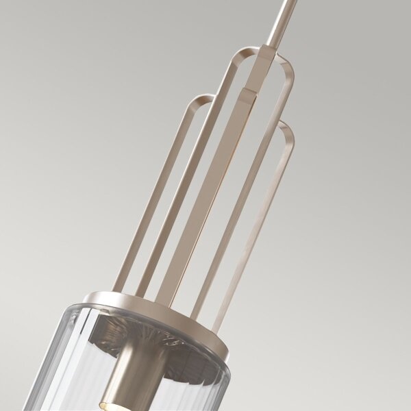 Quintiesse QN-KIMROSE-MP-PN - Lampada a sospensione su asta KIMROSE 1xE27/60W/230V cromo lucido