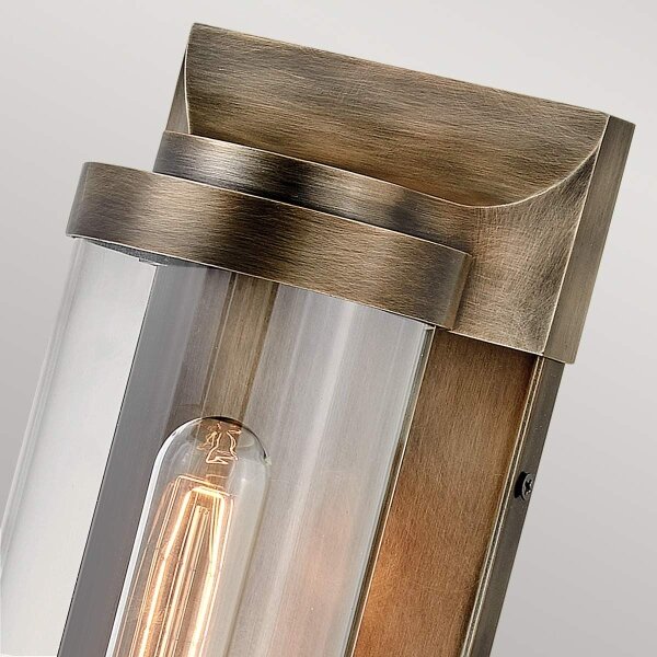 Quintiesse QN-PEARSON-M-BU - Applique da esterno PEARSON M 1x E27/60W/230V IP44 bronzo
