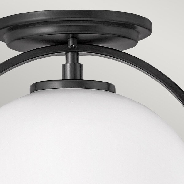 Quintiesse QN-SOMERSET-F-O-BK - Plafoniera SOMERSET 1xE27/60W/230V nera