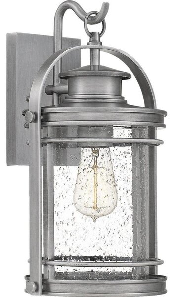 Quintiesse QN-BOOKER-M-IA - Lampada da parete per esterni BOOKER M 1xE27/60W/230V IP44, cromo satinato