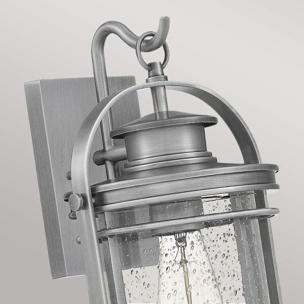 Quintiesse QN-BOOKER-M-IA - Lampada da parete per esterni BOOKER M 1xE27/60W/230V IP44, cromo satinato