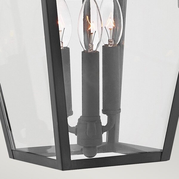Quintiesse QN-ALFORD-PLACE2-L-MB - Lampada da parete per esterni ALFORD L 3xE14/40W/230V IP44