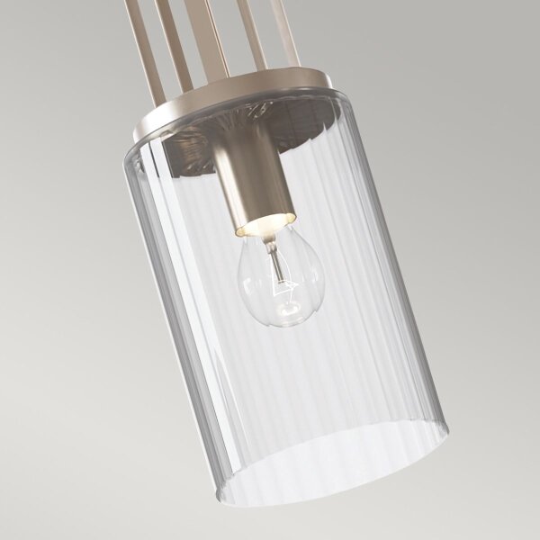 Quintiesse QN-KIMROSE-MP-PN - Lampada a sospensione su asta KIMROSE 1xE27/60W/230V cromo lucido