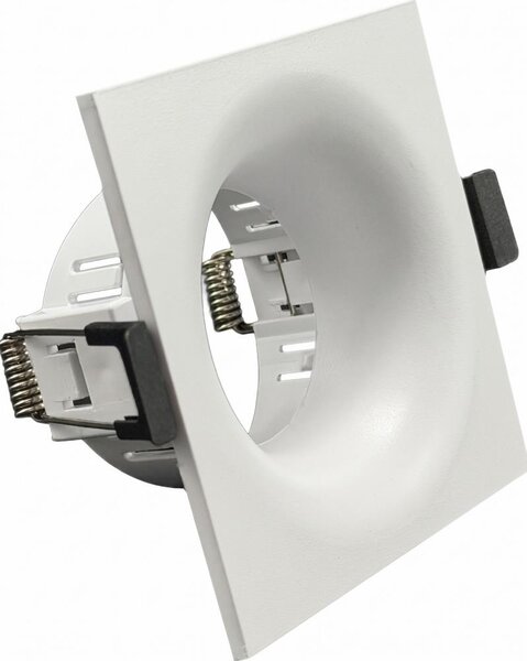 Cornice per faretto da incasso GU10 8,6x8,6 cm bianca