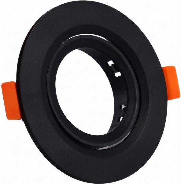 Cornice per faretto da incasso GU10, diametro 9 cm, nero