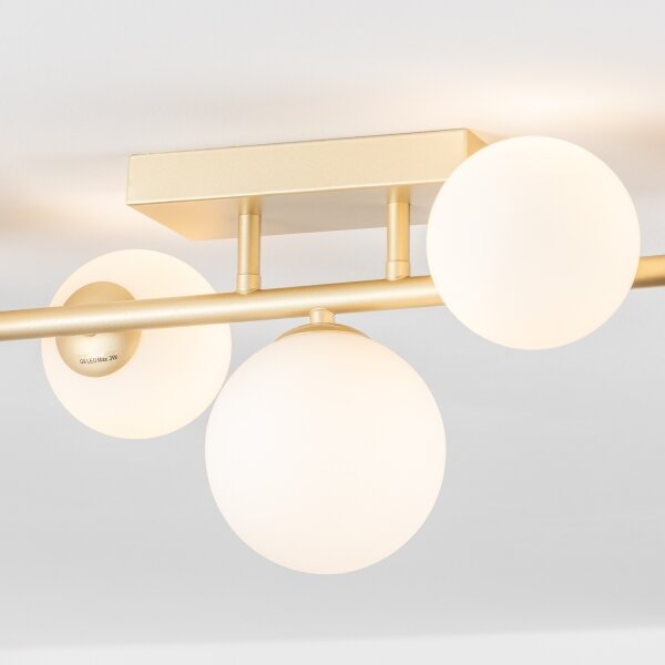 Brilagi - Lampadario a plafone LED MILLA 7xG9/3W/230V oro/bianco