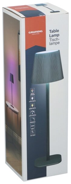Grundig - LED RGB Lampada da tavolo dimmerabile a sfioramento LED/5V 1200 mAh