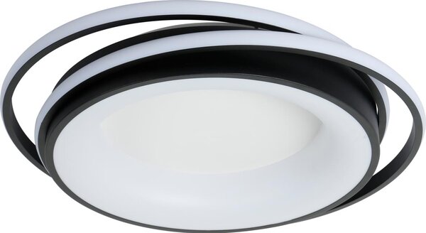 Brilagi - Plafoniera LED dimmerabile IRIS LED/84W/230V 47x51 cm nera + telecomando